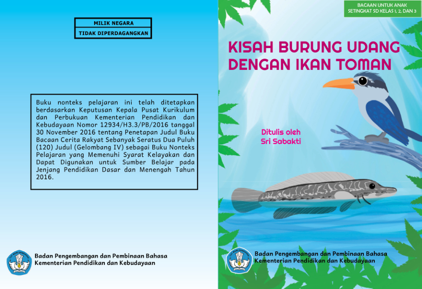 KISAH BURUNG UDANG DENGAN IKAN TOMAN